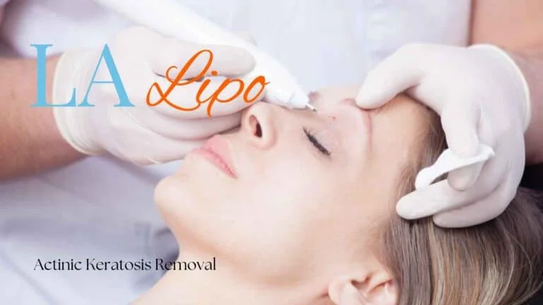 Woman receiving Actinic Keratosis Removal Treatment Sands End