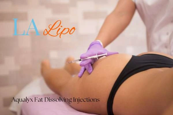 Woman having fat dissolving injections Sands End on thighs