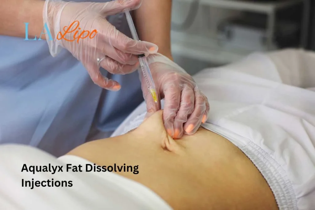 woman having fat dissolving injections Sands End in the stomach