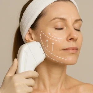 Woman having HI-FU to reduce wrinkles call LA LIPO Sands End Now!