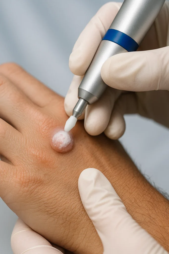 example of wart removal Sands End using cryopen