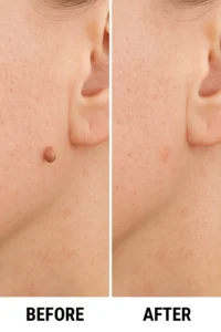 Skin tags removal Sands End before and after