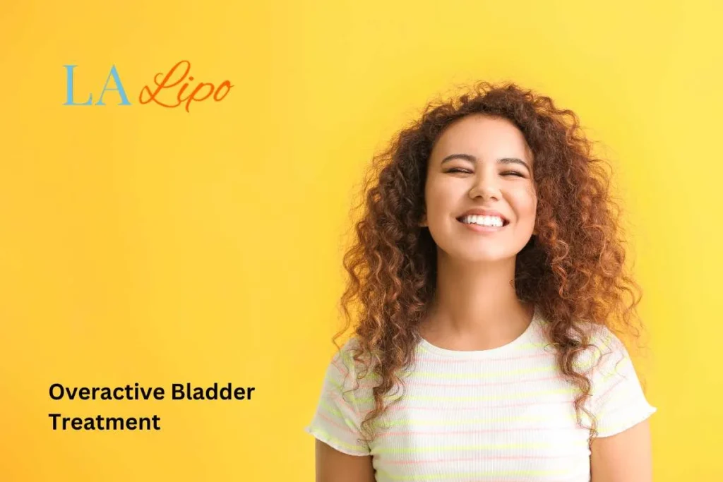 woman smiling about overactive bladder treatment Sands End solutions